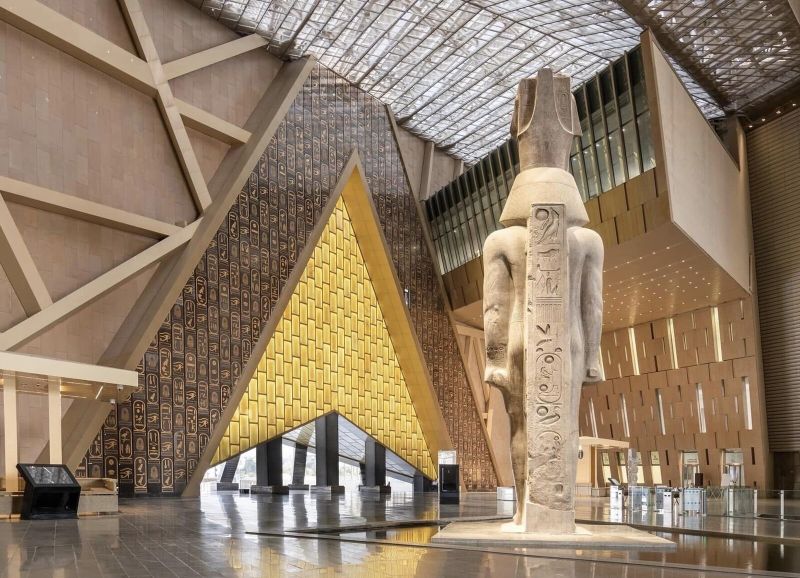 The Grand Egyptian Museum exterior included in the 7-days Luxury Nile Cruise and Cairo experience.
